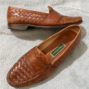 Cole Haan Men's Woven Tan Loafers